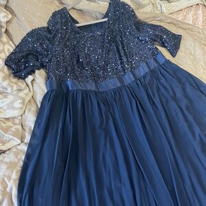 Elegant Navy Blue Kids Dress